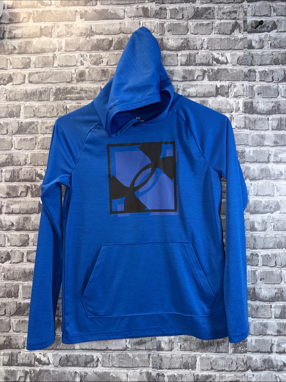 Blue Under Armour Hooded Long-Sleeve Performance Shirt